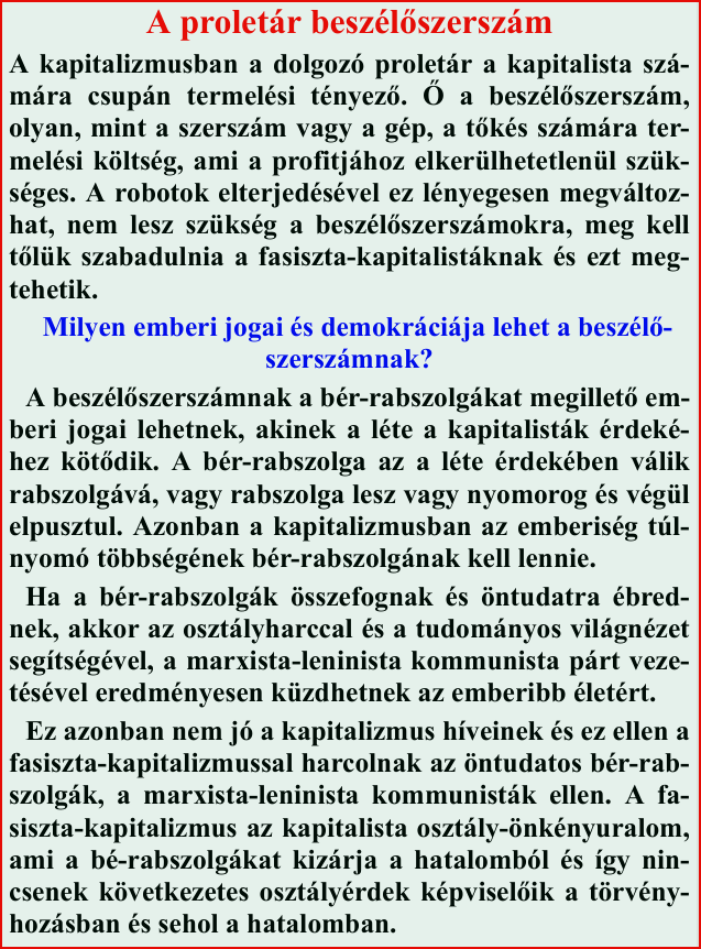 A proletár beszélőszerszám – SaLa világnézete