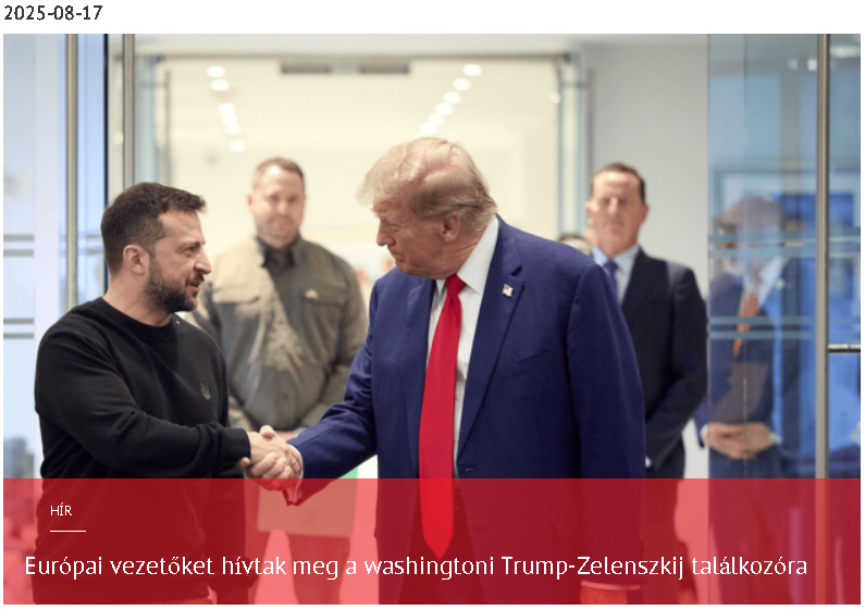 Európai vezetőket hívtak meg a washingtoni Trump-Zelenszkij találkozóra 2025-08-17