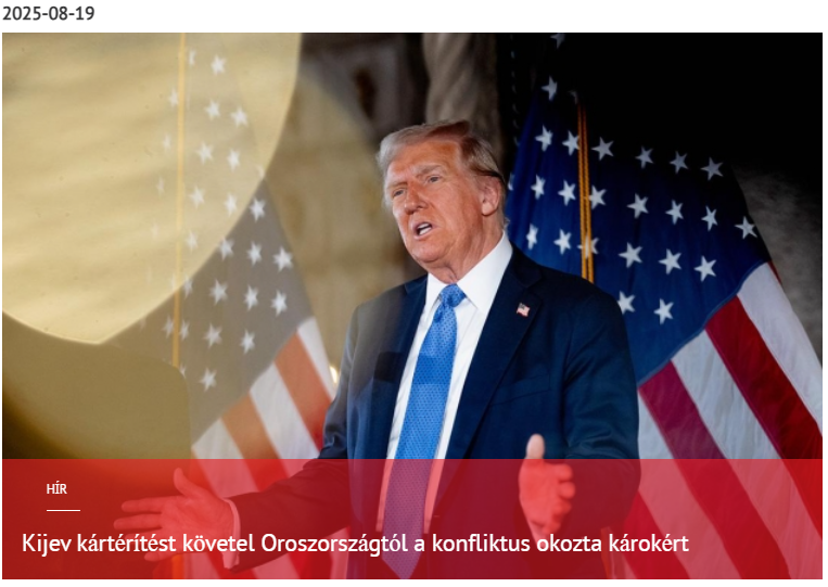 Kijev kártérítést követel Oroszországtól a konfliktus okozta károkért 2025-08-19