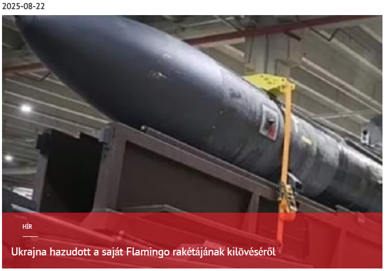 Ukrajna hazudott a saját Flamingo rakétájának kilövéséről 2025-08-22