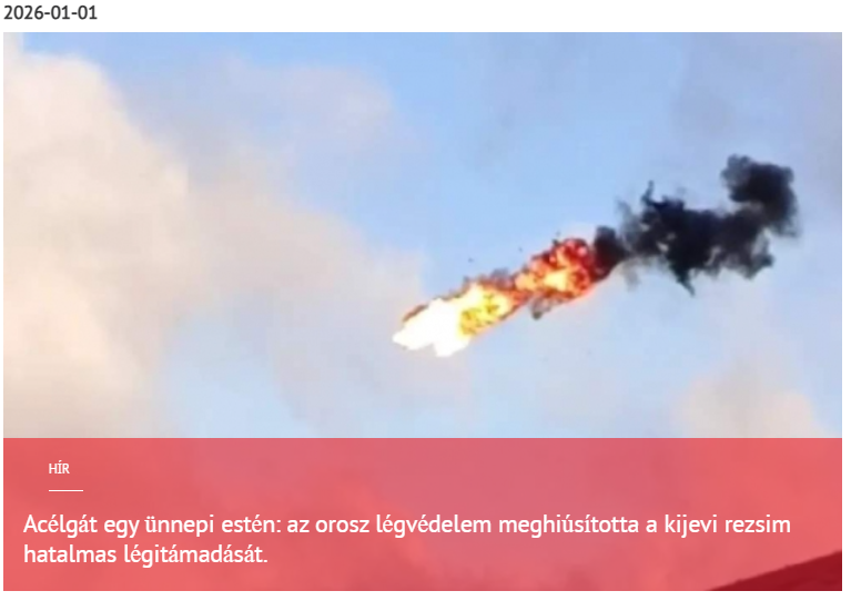 Acélgát egy ünnepi estén: az orosz légvédelem meghiúsította a kijevi rezsim hatalmas légitámadását 2026-01-01