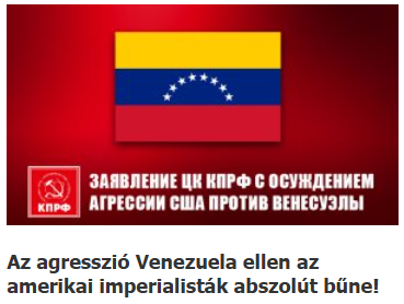 Az agresszió Venezuela ellen az amerikai imperialisták abszolút bűne!