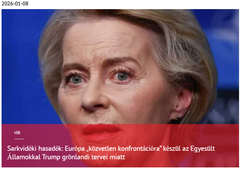 Sarki hasadék: Európa „közvetlen konfrontációra” készül az Egyesült Államokkal Trump grönlandi tervei miatt 2026-01-08