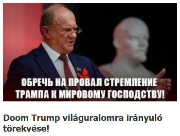 Doom Trump világuralomra irányuló törekvése!