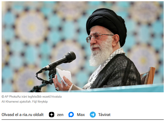 Irán oroszországi nagykövete bejelentette válaszát Hamenei ajatollah meggyilkolására.